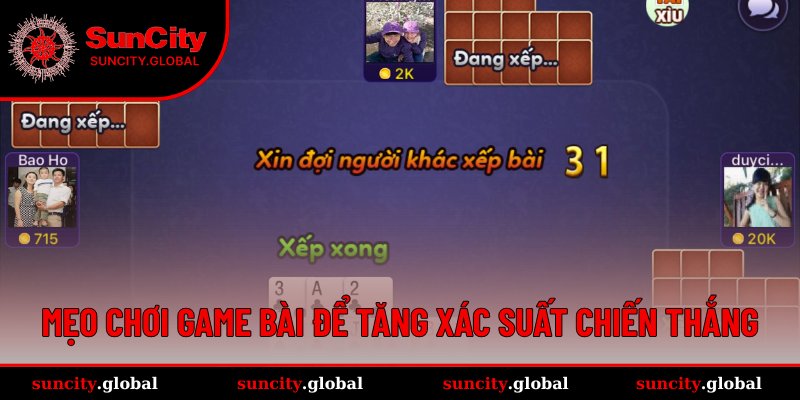 Game Bài Đổi Thưởng Tiền Thật - Sân Chơi Uy Tín Suncity 4 Bí quyết chơi game bài giúp nâng cao tỷ lệ thắng cược